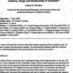 Minutes, 2000-05-03. Ecolog...
