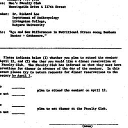 Announcements, 1971-04-12. ...