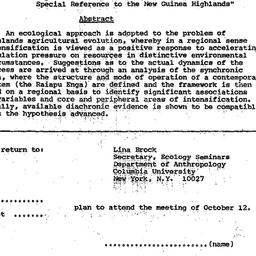 Announcements, 1970-10-12. ...