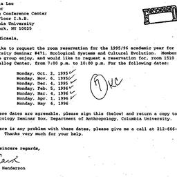 Correspondence, 1996-05-17....