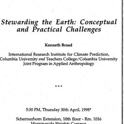 Announcements, 1998-04-30. ...
