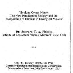 Announcements, 1997-10-28. ...