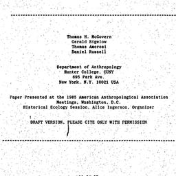Speaker's paper, 1987-1...