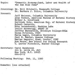 Minutes, 1980-01-21. Ecolog...