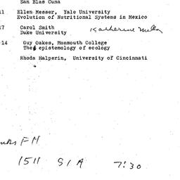 Schedules, Ecology and Cult...