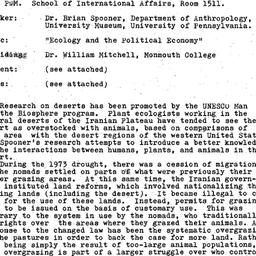 Minutes, 1979-11-12. Ecolog...
