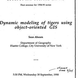 Announcements, 1998-09-30. ...