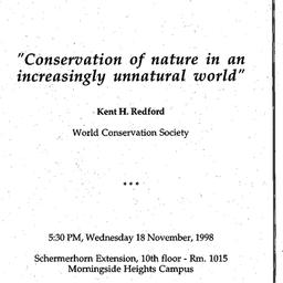 Announcements, 1998-11-18. ...