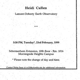 Announcements, 1999-02-23. ...
