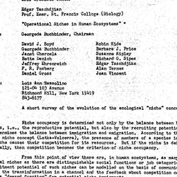 Minutes, 1974-12-09. Ecolog...