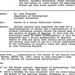 Minutes, 1983-03-07. Ecolog...