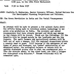 Announcements, 1973-02-21. ...