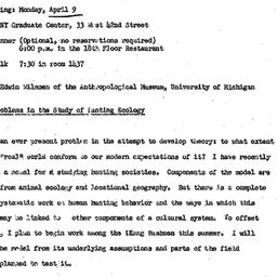 Announcements, 1973-03-30. ...