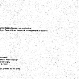 Speaker's paper, 1992-0...