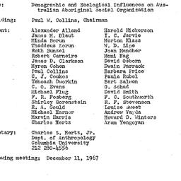 Minutes, 1967-11-13. Ecolog...