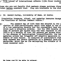 Announcements, 1977-10-10. ...