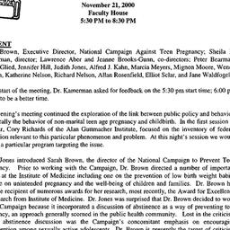Minutes, 1999-11-21. Child ...