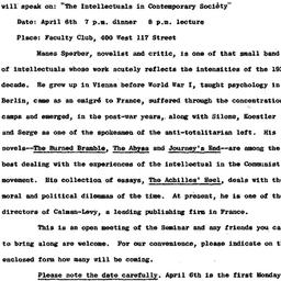 Announcements, 1964-03-24. ...