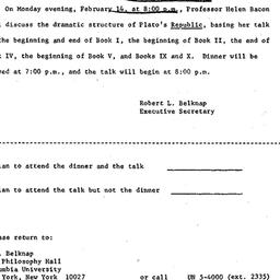 Announcements, 1966-02-03. ...