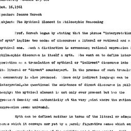 Minutes, 1961-10-16. Proble...