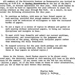 Announcements, 1964-10-30. ...
