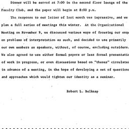 Announcements, 1964-12-07. ...