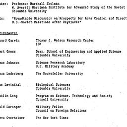 Minutes, 1986-11-06. Arms C...