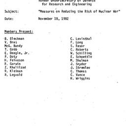 Minutes, 1982-11-18. Arms C...