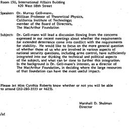 Announcements, 1983-03-09. ...