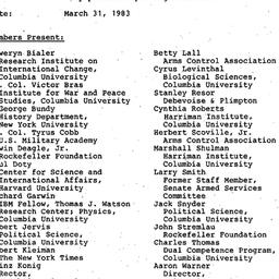 Minutes, 1983-03-31. Arms C...