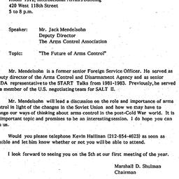 Announcements, 1992-01-06. ...