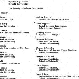 Minutes, 1984-12-13. Arms C...
