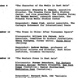 Schedules, Communications a...