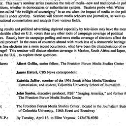 Announcements, 1996-04-18. ...