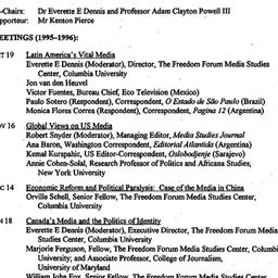Schedules, Communications a...