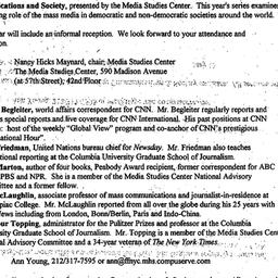 Announcements, 1997-02-20. ...