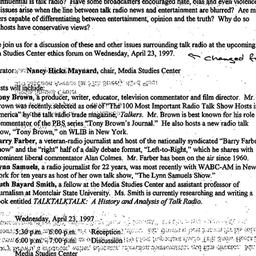 Announcements, 1997-04-23. ...