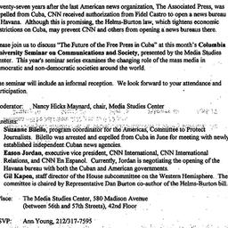 Announcements, 1996-12-19. ...