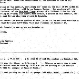 Announcements, 1985-10-24. ...