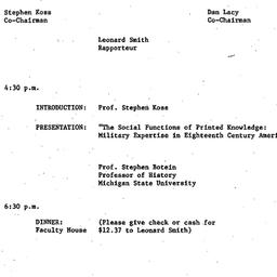 Announcements, 1984-09-20. ...