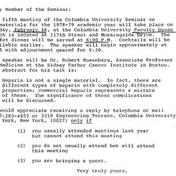 Announcements, 1979-01-29. ...