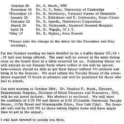 Schedules, Biomaterials, se...