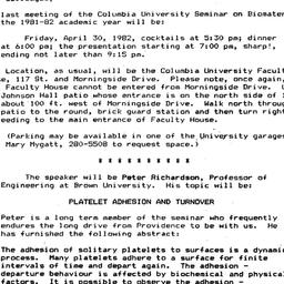 Announcements, 1982-04-12. ...