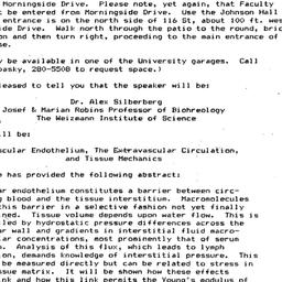 Announcements, 1984-05-09. ...
