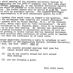 Announcements, 1977-02-08. ...