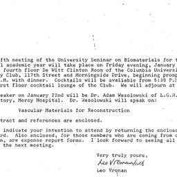 Announcements, 1971-01-11. ...