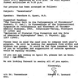 Announcements, 1967-04-13. ...
