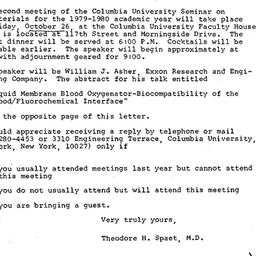 Announcements, 1979-10-16. ...