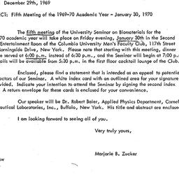 Announcements, 1969-12-29. ...