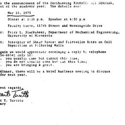 Announcements, 1975-05-05. ...